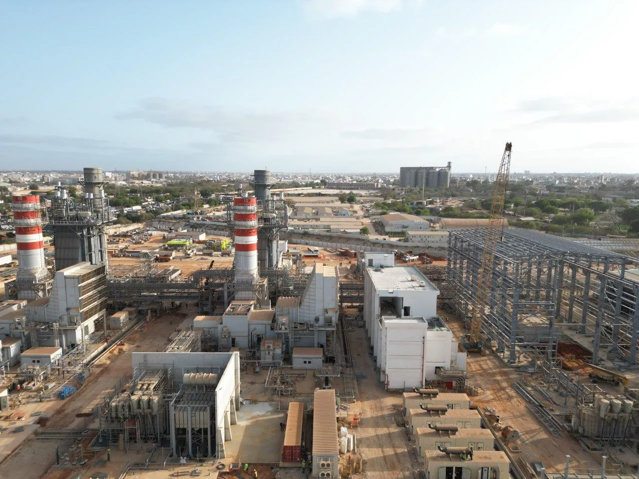 West African Energy power plant under construction